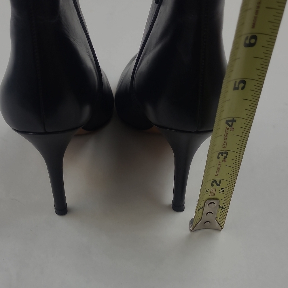 Coach Black Leather Pointed Toe Boots Size 7.5 - Picture 7 of 11